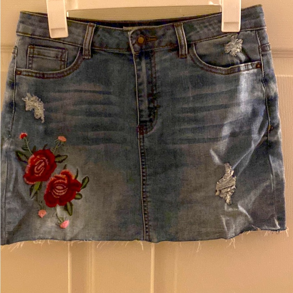 Denim Mini Skirt